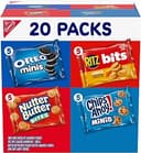 Nabisco Snacks Variety Pack, 4 Flavors, Cookies & Crackers, 20 Snack Packs | OREO Minis, NUTTER BUTTER Bites, CHIPS AHOY! Minis Cookies, and RITZ Bits Cheese Sandwich Crackers, Individually Wrapped