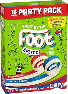Fruit By the Foot Strawberry & Mixed Berry Fruit Snacks, 18 ct, 13.5 oz | Gluten Free & Gelatin Free, Individually Wrapped, Great for Picnics, Bbqs...