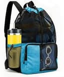Mesh Swim Bag Drawstring Backpack bags for Swimmers Equipment Summer Essentials Mens and Women Beach Backpack