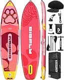 Bigfly 11'6×35" Super Wide Inflatable Stand Up Paddle Board, Ultra Stable Wide SUP for 2+1 People/Family/Big Size, 100L Backpack, All-Round Sup Board, US Big Fin
