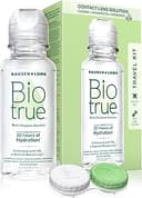 Biotrue Contact Solution, Multi-Purpose Solution with Lens Case, Cleans, Conditions, Hydrates, Disinfects, Removes Protein, Dirt & Debris, Contact ...