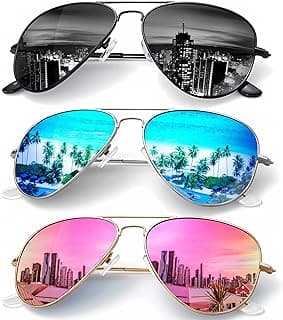 Classic Aviator Sunglasses for Men Women Driving Sun glasses Polarized Lens UV Blocking