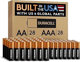 Duracell Coppertop AA + AAA Batteries, 56 Count (Pack of 1), Re-closable Pack for Easy Access and Organized Storage, Contains 28 Double A Batteries...