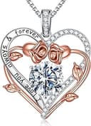 Valentines Day Gifts for Wife Mom - S925 Sterling Silver 1-3 ct D Color VVS1 Clarity Moissanite Necklace, Anniversary Birthday Gift for Her