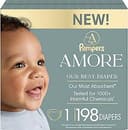 Pampers Amore, Size 1 (8-14 lbs), 198 Count, Our Best Diaper