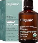 Cliganic Organic Eucalyptus Essential Oil, 100% Pure | Natural Aromatherapy Oil for Diffuser Steam Distilled | Non-GMO Verified (Packaging May Vary)