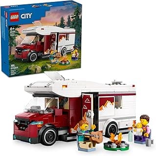 City Holiday Adventure Camper Van Building Toy Set - Vacation Toy for Kids, Boys and Girls, Ages 6+ - Includes 3 Minifigures and Accessories - Gift...
