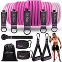HPYGN Resistance Bands with Handles for Women, 5 Level Exercise Bands for Working Out, Workout Band for Physical Therapy, Yoga, Pilates, Door Ancho...
