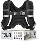 Zeerun Weighted Vest for Women & Men with Reflective Stripe and Adjustable Buckle, Comfortable & Durable Rucking Vest for Walking, Running & Streng...