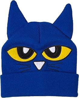 Cool Blue Cat Beanie Hat for Womens Adult Men Animal Cats Hats Accessories Cosplay Halloween