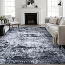 5x7 Area Rug Living Room Rug: Washable Modern Abstract Soft Thin Rug Indoor Floor No Slip Stain Resistant Carpet for Bedroom Dining Room Farmhouse ...