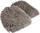 Amazon Basics Absorbent Microfiber Car Wash Drying Mitts, 2 Pack, Gray, 10.44" L x 9.06" W