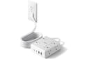 SUPERDANNY Extension Cord,Flat Plug Surge Protector Power Strip,10Ft | 8 AC & 4 USB Ports (2 USB C),Surge Protector with 1050J,Desk Charging Statio...