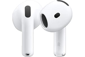 Apple AirPods 4 Wireless Earbuds, Bluetooth Headphones, Personalized Spatial Audio, Sweat and Water Resistant, USB-C Charging Case, H2 Chip, Up to ...
