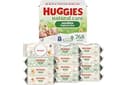 Huggies Natural Care Sensitive Baby Wipes, Unscented, Hypoallergenic, 99% Purified Water, 12 Flip-Top Packs (768 Wipes Total), Packaging May Vary
