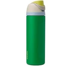Owala FreeSip Insulated Stainless Steel Water Bottle with Straw, BPA-Free Sports Water Bottle, Great for Travel, 24 Oz, Putting Green