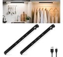 WILLED Under Cabinet & Closet Lights, Motion Sensor, Rechargeable, Magnetic, 3 Color Temps, Dimmable LED Light Bar for Indoor Kitchen Counter (2 Pa...
