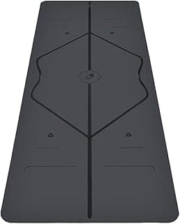 Liforme Original Yoga Mat – Free Yoga Bag Included - Patented Alignment System, Warrior-like Grip, Non-slip, Eco-friendly, sweat-resistant, long, w...