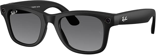 Ray-Ban Meta (Gen 2), Wayfarer, Matte Black | Smart AI Glasses for Men, Women — 2X Battery Life — 3K HD Resolution — 12 MP Ultra-Wide Camera, Audio...