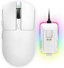 Wireless Gaming Mouse, Tri-Mode 2.4GHz/USB-C/Bluetooth Wireless Mouse with RGB Charging Dock, 24000 DPI, 60Hrs Battery, Ergonomic Lightweight Rechargeable Computer Mice Compatible with PC Mac Laptop