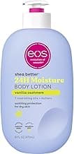 eos Shea Better Body Lotion Vanilla Cashmere, 24-Hour Moisture Skin Care, Lightweight & Non-Greasy, Natural Shea, Vegan, Vanilla Body Lotion, 16 fl oz