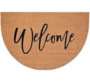 Calloway Mills 114602436 Half Round Cursive Welcome Doormat, 24"x36"