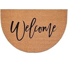 Calloway Mills 114602436 Half Round Cursive Welcome Doormat, 24"x36"