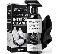 EVEO TESLA Interior Cleaner Kit - (16oz) Tesla Model Y Juniper Accessories & Tesla Model 3 Accessories | Tesla Seat Cleaner, Car Interior Cleaner -...