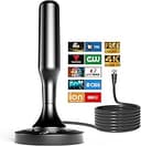 HIDB TV Antenna for Smart TV Indoor, Digital Indoor TV Antenna for Local Channels with Strong Magnetic Base, Easy Installation, Long Range Receptio...