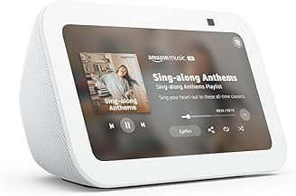 Amazon Echo Show 5 (newest model), Smart display, Designed for Alexa+, 2x the bass and clearer sound, Glacier White