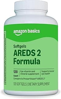 Amazon Basics Eye Vitamin and Mineral Supplement, AREDS 2 Formula with Lutein & Zeaxanthin, 120 Softgels