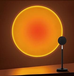 Sunset Lamp Projector,180 Degree Rotation Sun Projection Light Led Night Light Floor Lamp with USB Port,Sunset Lamps for Photography Party Bedroom ...