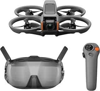 DJI Avata 2 Fly Smart Combo (Single Battery), FPV Drone with Camera 4K, Immersive Experience, One-Push Acrobatics, Built-in Propeller Guard, 155° F...