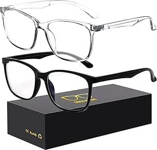 Oilway Blue-Light Blocking Glasses Computer Reading/Gaming/TV/Phones Glasses Fashion Anti Eyestrain Glasses for Women Men