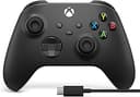 Xbox Wireless Gaming Controller + USB-C® Cable (2025) – Carbon Black – Play on Xbox, Windows, Android, iOS, FireTV Sticks, Smart TVs, VR Headsets