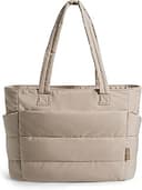 Tote Bag for Women, Lightweight Puffy Tote Bag with Compartments Shoulder Bag Handbag for Travel, Work, Gym