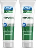 SmartMouth Premium Zinc Ion Toothpaste - Whitening - with Fluoride - Refreshing, Anti-Cavity Toothpaste for Adults - Strengthens Enamel - Mild Mint Flavor, 6 oz (2 Pack)