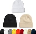 3 Packs Unisex Beanie Hats for Men Women Winter Knit Beanies