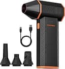 WOLFBOX MF50 Compressed Air Duster-110000RPM Super Power Electric Air Duster, 3-Gear Adjustable Mini Blower with Fast Charging, Dust Blower for Com...