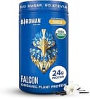 BIRDMAN Falcon Organic Vegan Protein Powder Vanilla, 24g Protein, Sugar Free, Probiotics, Low Carb, Keto Friendly, Dairy Free, Lactose Free, Non Wh...