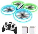 Q9s Drones for Kids,RC Drone with Altitude Hold and Headless Mode,Quadcopter with Blue&Green Light,Propeller Full Protect,2 Batteries and Remote Control,Easy to fly Kids Gifts Toys for Boys and Girls