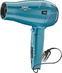 Conair Cord-Keeper Dryer with Folding Handle and Retractable Cord, 1875W Travel Hair Dryer, Ionic Technology, Teal