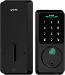 Wyze Auto-Lock Bolt v2, Fingerprint Keyless Entry Smart Lock, AI Learning Scanner with Wi-Fi Front Door Lock Deadbolt, Auto-Lock, 8 Months Battery, BHMA2, IP53, Anti-Peep Keypad, Backup Keys