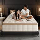 MOOA King Mattress, 12 inch King Size Memory Foam Mattress for Back Neck Pain Relief, Fiberglass Free, Medium Firm Hybrid Mattress in a Box, CertiP...