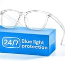 Gaoye Transparent, Clear Blue Light Glasses for Computer & Gaming - Anti UV Ray Lenses, Scratch-Resistant & Comfort Fit