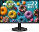 Philips 221V8LB 22 inch Class Thin Full HD (1920 x 1080) Monitor, 100Hz Refresh Rate, VESA, HDMI x1, VGA x1, LowBlue Mode, Adaptive Sync, 4 Year Ad...