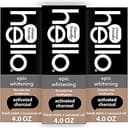 hello Epic Whitening Charcoal Fluoride Free Toothpaste, Activated Charcoal Toothpaste with Coconut Oil, Whitens Teeth Naturally, SLS Free, Fresh Mint, 3 Pack, 4.0 Oz Tubes