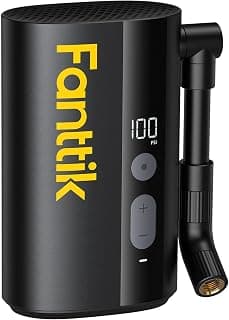 Fanttik X9 Ace Mini Electric Bike Pump, 150PSI, 32s Inflate, Auto Stop | Portable Air Pump with Presta and Schrader Valve, for Motorcycle/Road/E-Bi...