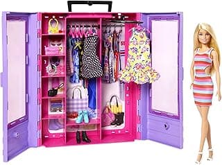 Fashionistas Ultimate Closet Portable Fashion Toy with Doll, Clothing, Accessories and Hangers, Gift for 3 Years Old and Up