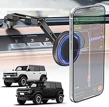 CloudValley Phone Mount for Ford Bronco 2021 2022 2023 2024 2025 2/4 Door, Strong Hold for MagSafe Compatible iPhone 17 16 15 14 13 12 Series, Adju...